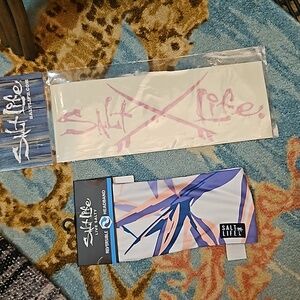 Salt Life accessories - reversible headbead and vinyl logo decal (sold together)
